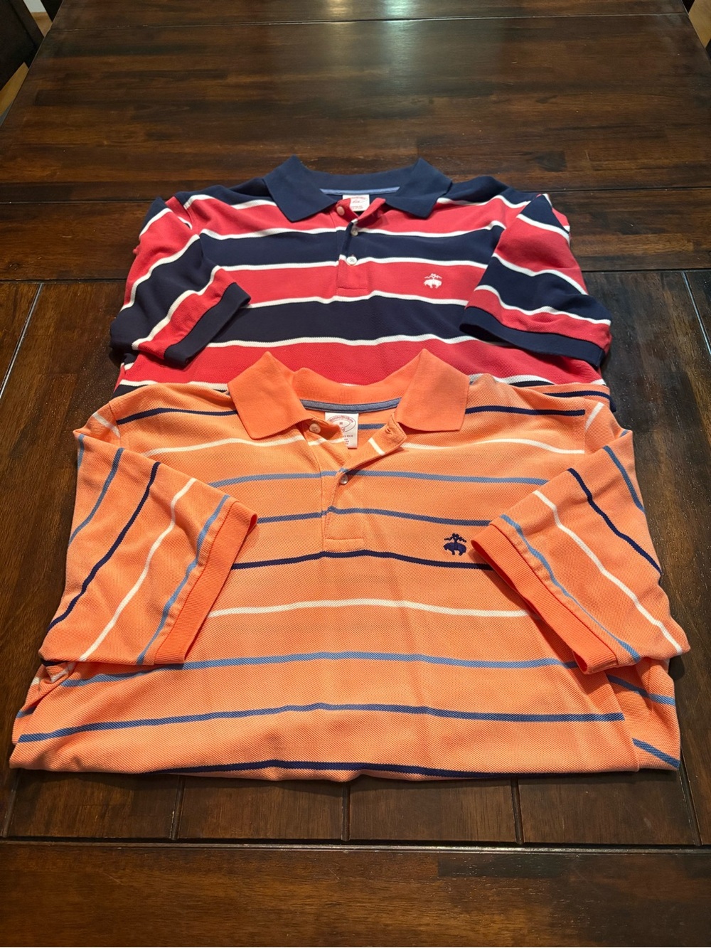 Set of 2 Brooks Brothers Striped Performance Polos, Men’s M